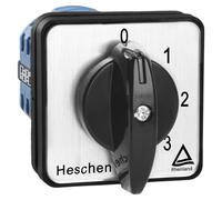 Heschen Interruptor universal de cambio de selector de leva giratorio SZW26-20/0-4.4 660V 20A 5 Posiciones 4 Fase 16 Terminales CE