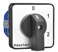 Heschen Interruptor universal de cambio de selector de leva giratorio, SZW26-40/0-3.3, 660V 40A, 4 posiciones 3 Fase 12 Terminales, CE