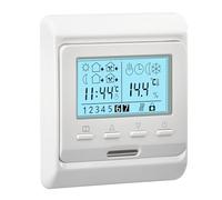 Heschen LCD Digital Termostato de programación semanal, HS-E806, 230VAC 3Amp, Controlador de termostatos de calefacción por Suelo Radiante, Apto para Sistemas de calefacción por Agua