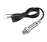 Heschen M12 Interruptor de sensor de proximidad inductivo, tipo sin blindaje, LJ12A3-4-Z/BX, Detector 4mm, 10-30VDC 200mA, NPN normalmente abierto (NO), 3 cables (1)