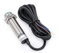 Heschen M18 Interruptor de sensor de proximidad capacitiva, tipo escudo, LJC18A3-5-Z/CX, Detector 1-5mm, 10-30VDC 200mA, NPN NO+NC, 4 cables, CE