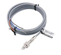 Heschen M6 Interruptor de sensor de proximidad inductivo tipo sin blindaje LJ6A3-2-Z/BX detector 2mm 10-30VDC 150mA NPN normalmente abierto (NO) 3 cables