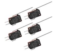 Heschen Micro interruptor V-163-1C25 SPDT con palanca de bisagra larga 16A 250VAC 5 unidades