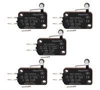 Heschen Micro interruptor, V-165-1C25, SPDT, palanca de rodillo corto, 16A 250VAC, 5PCS