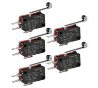 Heschen Micro interruptor, V-166-1C25, SPDT, palanca de rodillo largo, 16A 250VAC, 5PCS