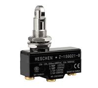 Heschen Microinterruptor Z-15GQ21-B Montaje en panel Émbolo de rodillo cruzado Medio OP 3 Terminal de tornillo 15A Corriente nominal