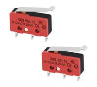 Heschen Mini Micro interruptor XSS-5GL13 SPDT Biela tipo 3 pines 5A 125VAC, 3A 250VAC CE&TüV 2 unidades