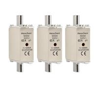 Heschen NH Fusible NH000 63A gG, Indicador Frontal, Detector Combinado, 3 unidades (63A)