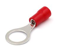 Heschen RV1.25-8 - Conectores de cable aislados de vinilo para terminales de anillo, tamaño 5/16" para 0,5 - 1,5 mm² (22 - 16 AWG), color rojo (100 unidades)