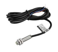 Heschen Sensor de proximidad inductivo PR08-1.5DN2 Tipo cilíndrico DC 12-24V 3 cables NPN NC(normalmente cerrado) CE