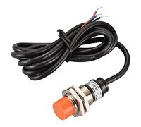 Heschen Sensor de proximidad inductivo PR18-8DP tipo cilíndrico, detección de 8 mm, M18 redondo, no apantallado, 12-24VDC 3 cables, PNP NO (normalmente abierto) CE
