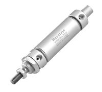Heschen Slim neumático Cilindro de Aire Mal 25 - 50 PT1/8 Puerto 25 mm Diámetro 50 mm Carrera Doble actuando