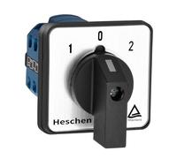 Heschen SZW26-20/D303.3 Interruptor de cambio del selector de leva rotativo universal, 660V, 20A, 3 posiciones, 3 fases, 12 terminales CE