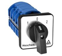 Heschen SZW26-63/D404.4 - Interruptor de cambio universal para selector de levas, 660 V, 63 A, ON-OFF-ON, 3 posiciones, 4 fases, 16 terminales CE