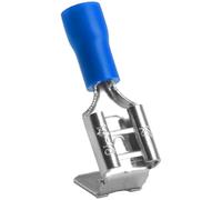 Heschen Terminal de crimpado de pala de desconector, multiapila, azul, 100 unidades