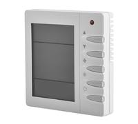 Heschen Termostato de programación semanal Digital LCD, HS-D702, 230VAC 10Amp, Blanco, para Controlador de Temperatura de calefacción por Suelo Radiante