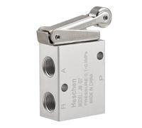 Heschen Válvula mecánica de palanca de rodillo neumática, JM-07 de 3 vías y 2 posiciones, PT1/4 normalmente cerrada