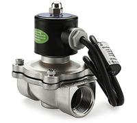 Heschen Válvula solenoide eléctrica, 2W-250-25BJ, PT 1'', AC220V, aire de agua de acción directa, válvula de repuesto normalmente cerrada, acero inoxidable 304, ahorro de energía
