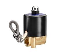 Heschen Válvula solenoide eléctrica de latón, 2W-025-08, PT1/4'', DC12V, aire de agua de acción directa, válvula de reemplazo normalmente cerrada