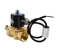 Heschen Válvula solenoide eléctrica de latón, 2W-250-25J, PT 1'', DC24V, aire de agua de acción directa, válvula de reemplazo normalmente cerrada
