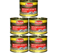 Hesco First Class Carne de Vacuno Suppe Fuerte Concentrado 5 Latas 1060ml
