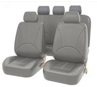 HESHS Coche Fundas Asientos para Toyota Land Cruiser 2016-2022, Cuero Impermeables Cubreasientos Cómodo Seat Cover Interior Protector Accesorios, Grey