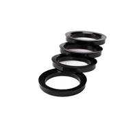 HESHUWEN Anillos Centrales para Llantas 4 Piezas/Juego 67,1-106,1,1-73,1-69, 71,1-72,6 56,6-63,4mm Anillos céntricos de Cubo Rueda PE plástico rígido(56.6-63.4mm)