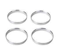HESHUWEN Anillos Centrales para Llantas 4 Uds Anillos céntricos de Cubo Ruedas Coche aleación Aluminio OD 73,1mm a ID 56, Accesorios espaciadores centrales diámetro Rueda