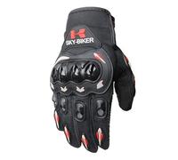 HESHUWEN Guantes Moto Guantes de Moto Transpirable Carreras Dedos completos Protección Deportes al Aire Libre Montar Cross Cross Moto(R,M)