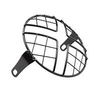 HESHUYAN Moto Cubiertas Para Faros Decoración redonda de la cubierta luz del protector parrilla faro motocicleta 5,75 pulgadas for modificación(X shaped net)