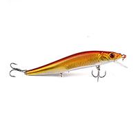 HESHUYAN SeñUelos Pesca 1 señuelo de Pesca de 14 g/23 g, crankbait, wobblers, Perca, Ojos 3D, Cebo Duro Artificial, Lucio, Carpa, lubina, Flotante, swimbait. SeñUelos De Pesca(3,135mm 22.5g)