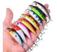 HESHUYAN SeñUelos Pesca 1 señuelo de Pesca de 8 g y 7 cm, Kit de Aparejos de Pesca, Cebo Duro, señuelos Wobbler, señuelos de Pesca de plástico. SeñUelos De Pesca(F1)
