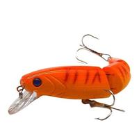 HESHUYAN SeñUelos Pesca Señuelos Duros de Pesca de lubina de múltiples Secciones con Ojos de pez 3D, 1 Unidad, crankbaits, Cebo Artificial Falso for Pesca de Carpas. SeñUelos De Pesca(C6 1PCS)
