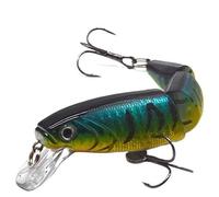 HESHUYAN SeñUelos Pesca Señuelos Duros de Pesca de lubina de múltiples Secciones con Ojos de pez 3D, 1 Unidad, crankbaits, Cebo Artificial Falso for Pesca de Carpas. SeñUelos De Pesca(C12 1PCS)
