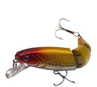 HESHUYAN SeñUelos Pesca Señuelos Duros de Pesca de lubina de múltiples Secciones con Ojos de pez 3D, 1 Unidad, crankbaits, Cebo Artificial Falso for Pesca de Carpas. SeñUelos De Pesca(C2 1PCS)
