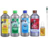 Hesi Hest Starter Set Medium TNT + Blosh Complex + Fósforo Plus + Boost 1 litro de caja + 10 ml Super-VIT