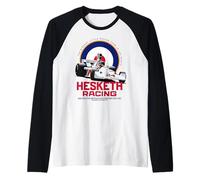 Hesketh Racing Campeón del Mundo Británico Racing Team Classic Camiseta Manga Raglan