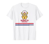 Hesketh Racing Logo World Champion Team Stripes Retro Mascota Camiseta