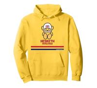Hesketh Racing Logo World Champion Team Stripes Retro Mascota Sudadera con Capucha, Unisex para Adultos, Limón, M