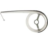 hesling Kettenschützer 'Cambio' SB-verpackt, 1-flügelig, Kunststoff, inklusive Zubehör, Transparent mit Schwarzer Deckleiste, bis 46 Zähne, Ø 20,5cm