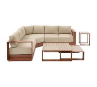 Hespéride - Conjunto de Muebles de jardín Allure Beige de 5 plazas
