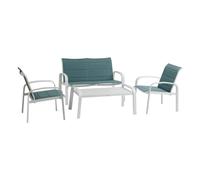 Hespéride - Conjunto de Muebles de jardín Elyn Verde Jade y Blanco - Asientos 4