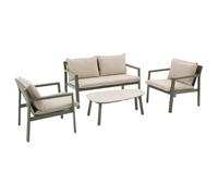 Hespéride - Conjunto de Muebles de jardín flovia 4 plazas Verde Laurel