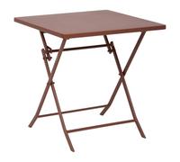 Hespéride - Greensboro Mesa de jardín Plegable de 2 plazas 70x70cm Caoba