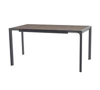 Hespéride - Mesa Alta Extensible de jardín Evasion, Gris Grafito - 8 plazas - Aluminio con Revestimiento epoxi antioxidante