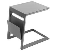 HESPERIDE - Mesa Auxiliar de jardín Cuadrada Allure Antracita - 55 x 45 x 55 cm