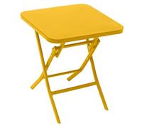 Hespéride - Mesa Auxiliar de jardín Cuadrada Greensboro Amarillo Mostaza - 40 x 40 cm