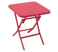 Hespéride - Mesa Auxiliar de jardín Cuadrada Greensboro Rojo Grosella - 40 x 40 cm