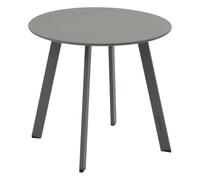 Hespéride - Mesa Auxiliar de jardín Redonda de Acero saona, Verde Laurel 70 x 40cm