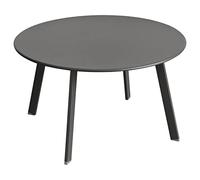 Hespéride - Mesa Auxiliar de jardín Redonda Saona Antracita - 70 x 40 cm